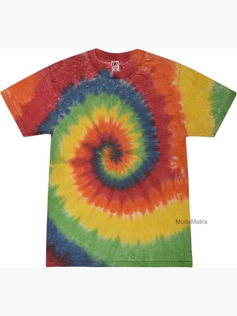 Premium Tie Dye T-Shirt, Super Soft Cotton Blend, Loose Fit, Crew Neck, Short